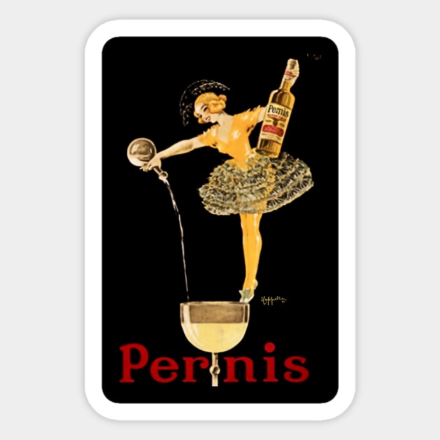 Leonetto Cappiello Pernis Wine Advertising Poster Sticker by PatricianneK